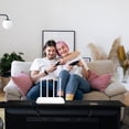 thumbnail image 1 of OULII TV AV Media Shelf Black Steel Rectangular for Entertainment Spaces 1Set, 1 of 8