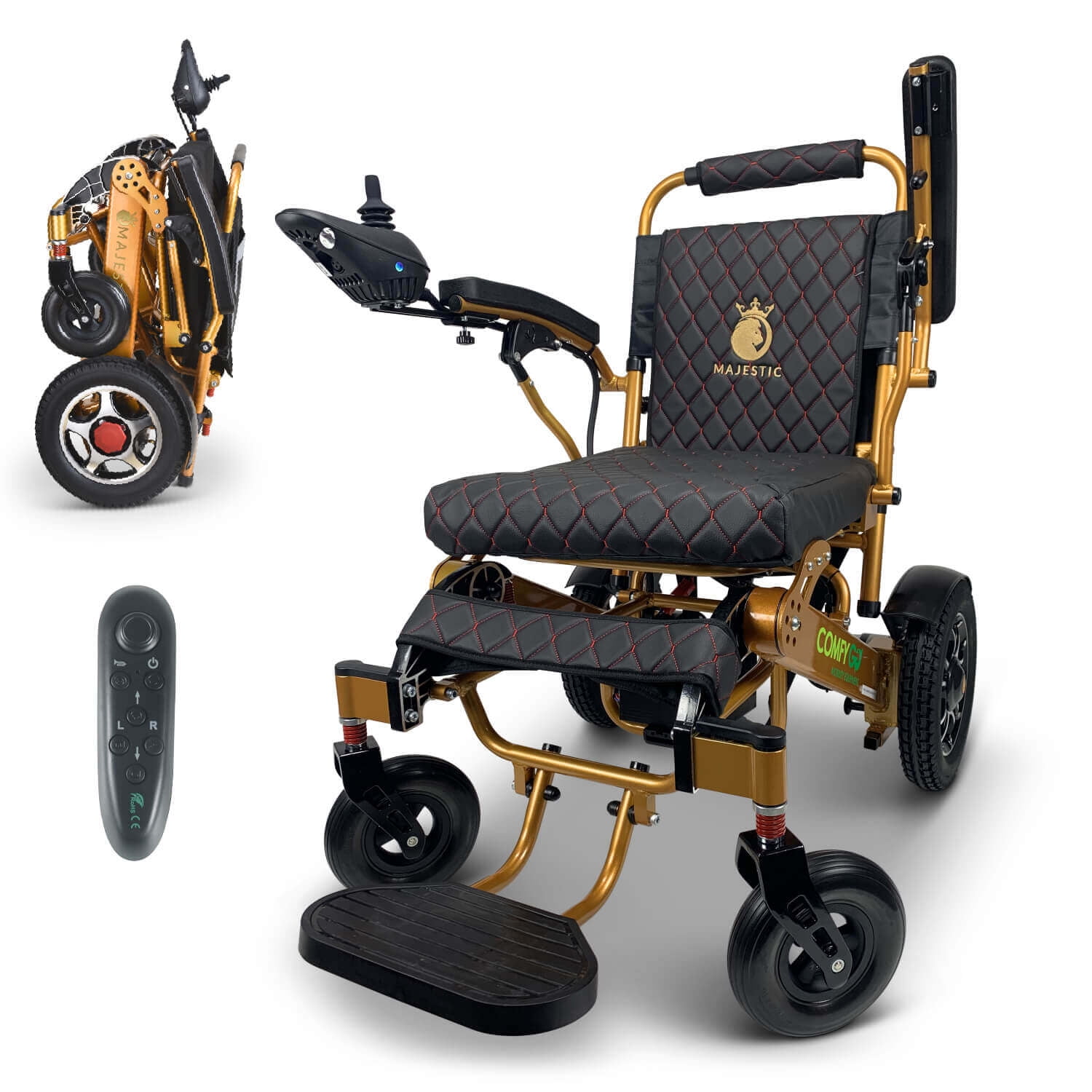 Electric Wheelchair Dual Motorized, Foldable, Lightweight Power