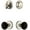 Black, variant on Grandeur Georgetown Rosette Single Cylinder Knob Combo Pack with Coventry Knob and matching Deadbolt