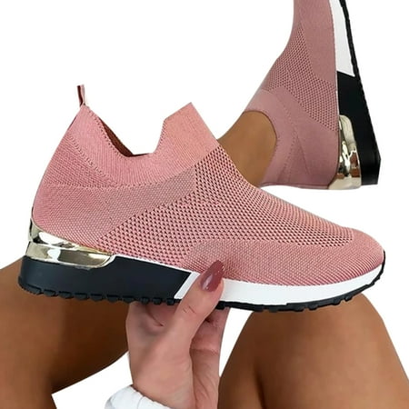 

Sports Casual Shoes Large Flying Shoes Breathable Soft Bottom Comfortable Lightweight Socks Shoes for Women New 2021 42 Khaki
