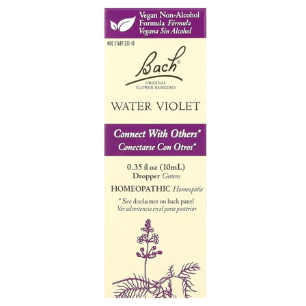 Bach Original Flower Remedies, Water Violet, 0.35 fl oz (10 ml)