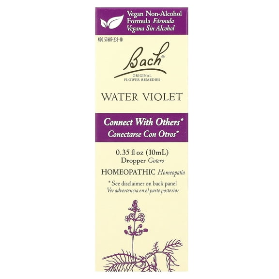 Bach Original Flower Remedies, Water Violet, 0.35 fl oz (10 ml)