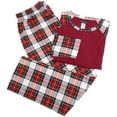 thumbnail image 6 of Angelina Flannel Pajama Set with Kangaroo Pocket & Elastic Waistband, Cozy Plaid, 6 of 6
