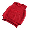 thumbnail image 4 of LIIPEE Solid Color Knit Sweater Vest For Girls Sleeveless Cute Warm Sweaters Kids Autumn Winter Cozy Soft Everyday Casual Pullover,2-3 Years, 4 of 5