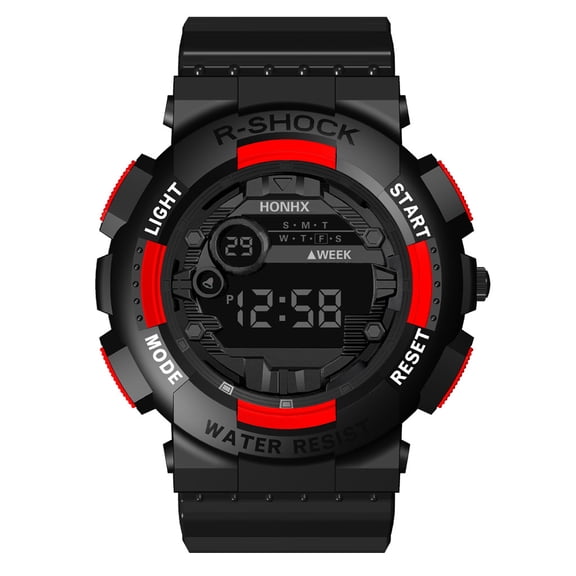 YATLTE Men's Watches, Outdoor Sports Waterproof Military Watch, Tactical Digital Analog Wrist Watch Date Multi Function Led Large Face Alarm Stopwatch for Man