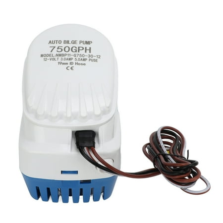 Riousery Blige Water Pump Automatic Submersible 750GPH 12V Good Sealing High Efficiency Heavy Duty Marine Bilge Pumping System for Boat Caravan RV