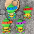 thumbnail image 2 of LLavero de Tortugas Ninja Mutantes adolescentes, llavero de Anime, Linda figura de película, colgante, accesorios de llave de coche, adorno de bolsa, regalo para niño y niña, 2 of 4