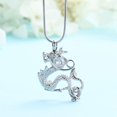 thumbnail image 4 of Dragon Urn Necklace Keepsake Human Pet Ashes Holder Memorial Locket Pendant Cremation Jewelry for Women Men, 4 of 6