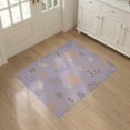 thumbnail image 3 of ODIKA 3'x5' Brown Lavender Abstract Fields Washable Area Rug Playful Modern Patterns with Organic Shapes Non-Slip, Flatweave, Easy Care for Hallway, Laundry Room, 3 of 7