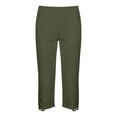 thumbnail image 5 of Annhoo Yoga Pants for Women Solid Color Lace Trim High Waist Stretchy Slim Leggings Soft Workout Casual Bottoms, 5 of 5