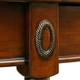 thumbnail image 6 of JESONVID Solid Wood Oval Console Table with Drawer and Storage Shelf, Traditional Vintage Semi-Circle Entryway Table Polished Edging Half-Moon Narrow Table for Living Room Hallway Home, Cherry Walnut, 6 of 8