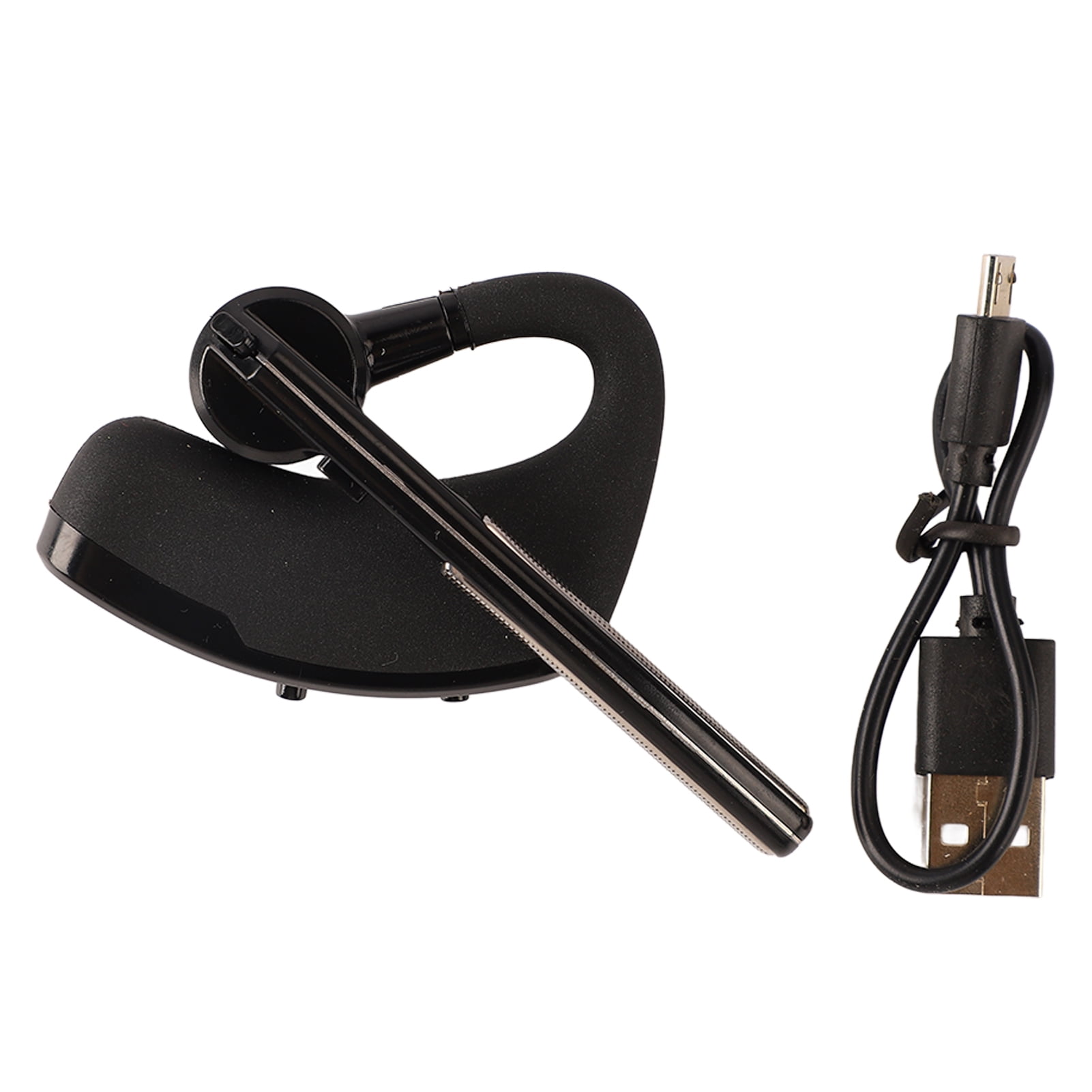 Bluetooth Earpiece Stereo Noise Canceling 180 Degree Adjustable Wireless Business Earphone for Office Driving