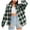 Green#I, variant on JSGEK Women's Fashion Flannel Jacket Long Sleeve Plaid Button Down Lapel Collar Pocket Tops Color Patchwork Casual Shirt Outwear Green M