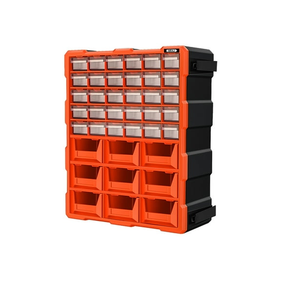 AIRAJ 39-Drawer Tool Organizer, 18.5" Heavy-Duty Stackable Parts Cabinet for Car Maintenance & Hardware Storage