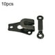 thumbnail image 5 of Gancho para pantalones Yuarrent 10 piezas sujetadores de cierre de ojo galvanoplastia reutilizables negro, 5 of 6