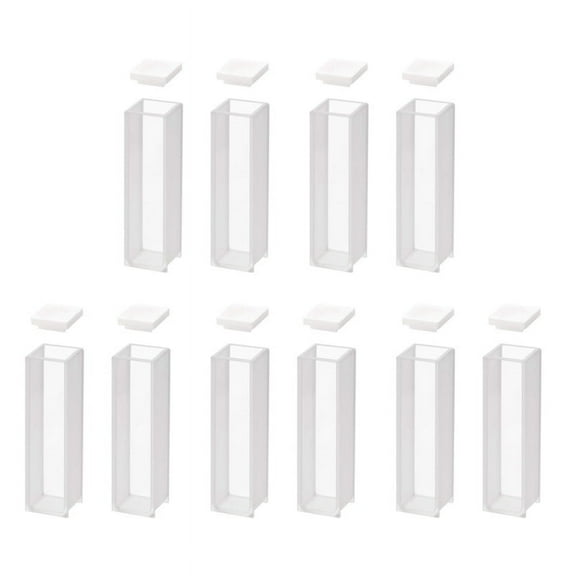 Quartz Cuvette,Spectrophotometer Cuvettes 10 mm Path Length, 45mm Height, 3.5 ML Capacity - 10 PCS,5 x Cuvette set(2 pcs),Transparent