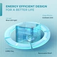 thumbnail image 6 of EUHOMY 48 Can Beverage Refrigerator cooler-Mini Fridge Glass Door for Beer Drinks Wines, Countertop Beverage Fridge with Adjustable Shelves Blue LED for Home/Office/Dorm/Bar, 1.3 cu.ft, 6 of 7