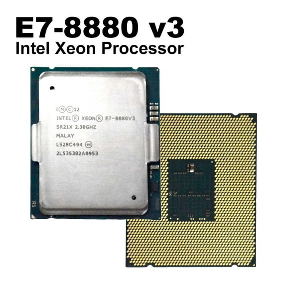 Pre-Owned Lot of 2 Intel Xeon E7-8880 v3 18-Core 2.30GHz LGA2011-1 Server CPU  SR21X