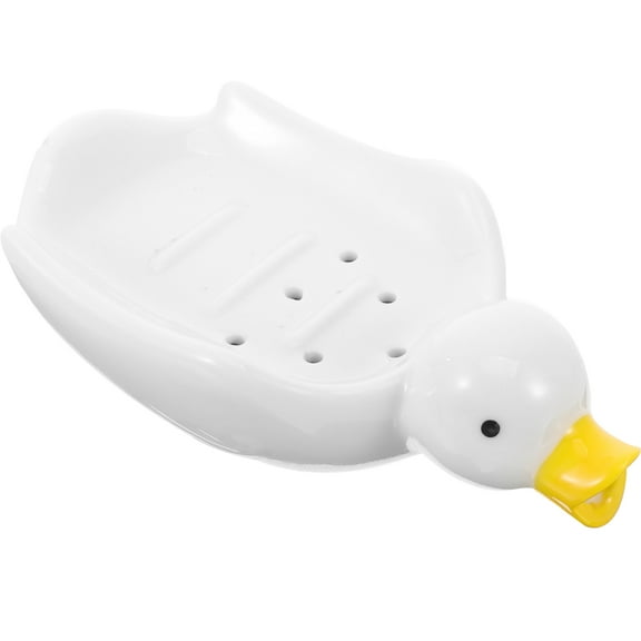 Masteelf Soap Tray Soap Bar Holder Drain Soap Dish Soap Dish for Bathtub 18X11CM White