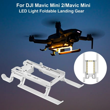 Image of Aircraft Carrier Toy Heightened Tripod Foldable Landing Gear Protection LED Light for DJI Mavic Mini ABS Camera Drone Accessories