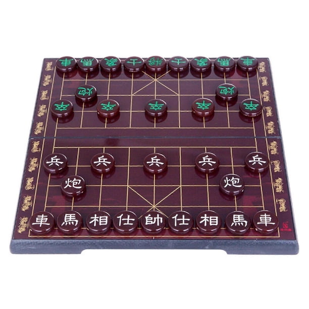 Portable Chinese Chess (Xiangqi) Magnetic Travel Board Game Set Traditional Xiangqi Classic Educational Strategy Games
