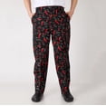 thumbnail image 2 of Men's Casual Elastic Waist Pants Hotel Work Uniform Small Pepper Print, 2 of 8