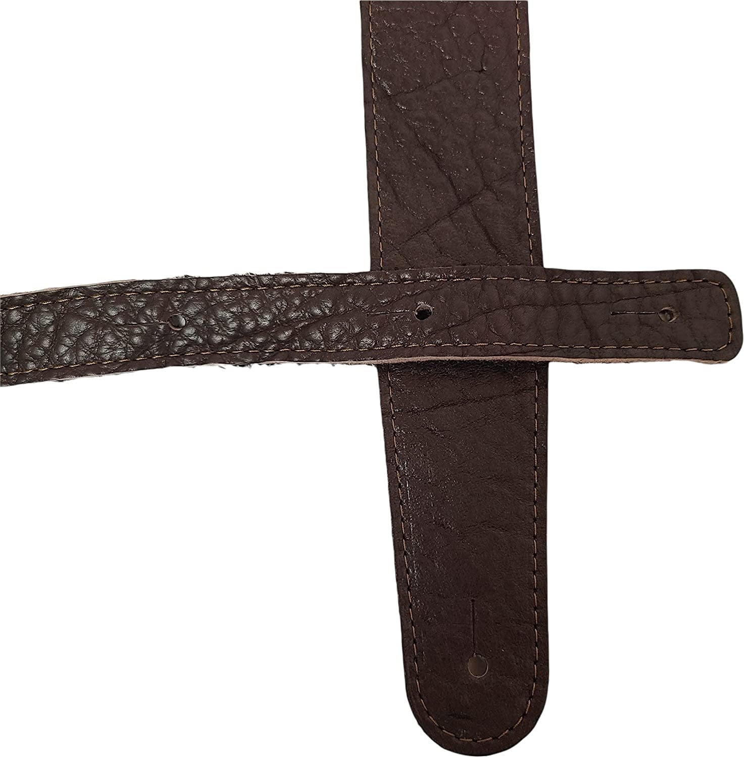 Henry Heller HAB2-CHC Leather Series 2 in. Guitar Strap - Buffalo Chocolate