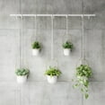 thumbnail image 3 of Umbra Triflora Hanging Planter Set of 5 White/Brass, 3 of 10