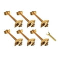 thumbnail image 3 of Conectores de fijación de muebles, conector de fijación de acero, profesional con conectores de encimera de llave pernos para el marco de la cama 6 piezas, 3 of 8