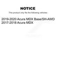 thumbnail image 2 of Transit Auto Front Rear Coated Disc Brake Rotors and Ceramic Pads Kit for Car Acura MDX KGC-100733, 2 of 11