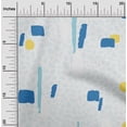 thumbnail image 2 of oneOone Georgette Viscose Blue Fabric Geometric Abstract Shapes With Animal Print Sewing Craft Projects Fabric Prints By Yard 42 Inch Wide, 2 of 4