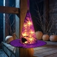 thumbnail image 4 of Light String,Battery Operated Witch Hat LED Garland With Spider Web Cutout Design,Shelf Table Accent Used For Teen Halloween Indoor Classroom Scene Arrangement(Purple), 4 of 7