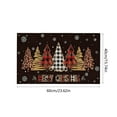 thumbnail image 3 of Hometravel Christmas Holiday Doormat, Washable Floor Mat for Kitchen Bedroom Bathroom, Festive Pattern Welcome Mat for Front Door, Indoor Outdoor Decor, 3 of 6
