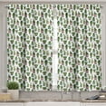 thumbnail image 2 of Ambesonne Cactus Valance & Curtain, Succulent Doodle Pots, 55"x36", Multicolor, 2 of 6