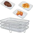 Air Fryer Tray for Oven 30 Air Fryers Pan Air Fryer Tray for Oven Stainless Steel Air Fryer Tray