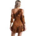 thumbnail image 5 of Vestido de princesa con flecos y mangas con borlas para mujer, disfraz de guerrero griego antiguo, trajes de Halloween, ropa de juego de rol, 5 of 5