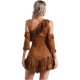 thumbnail image 5 of Vestido de princesa con flecos y mangas con borlas para mujer, disfraz de guerrero griego antiguo, trajes de Halloween, ropa de juego de rol, 5 of 5