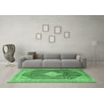 thumbnail image 3 of Ahgly Company Indoor Round Medallion Emerald Green Traditional Area Rugs, 8' Round, 3 of 4