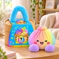 thumbnail image 7 of Rainbow Dumpling Plush Toy - Soft Squeezable Stuffed Bao Toy with Embroidered Face, Plush Steamed Bun Dumpling Stuffed Animals Stuffed Toys Cute Food Plushie for Office Desk Decor Stress Relief Gift, 7 of 7