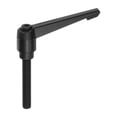 thumbnail image 3 of Unique Bargains Clamping Lever Handles, M10 x 60mm Adjustable Knobs Handle Male Thread for Lathe Machinery, Black, 3 of 6