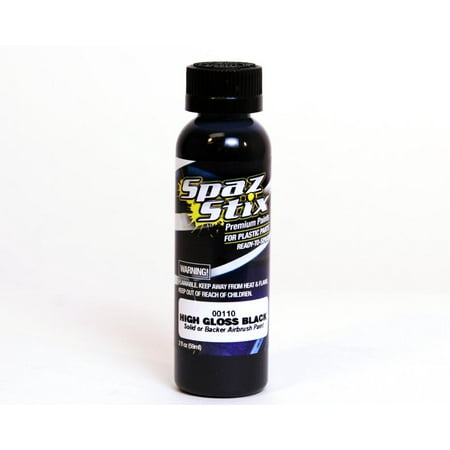 Goss Air - Spaz Stix Szx00110 High Gloss Black / Backer Airbrush Paint 2Oz Paint & Supplies