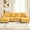 Yellow, variant on MODERNLUXE 103.5" Sectional Sofa,U-Shaped Chenille Fabric Couch with Dual Chaise Lounges,Deep Seat,Pillows and Side Pocket, 4 Seater Modular Couch for Living Room Apartment,Brown
