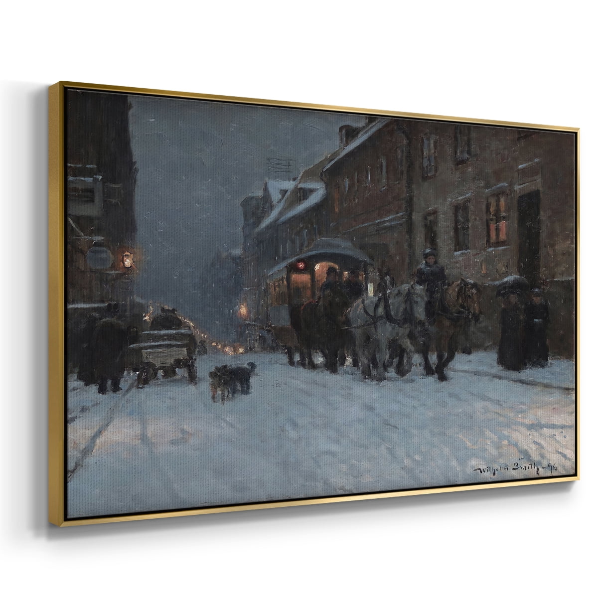 Vintage Landscape-CCCLXXXIV By Wexford Home Framed in Gold Wood Gallery Wrapped Canvas 17 in. x 25 in.