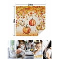 thumbnail image 4 of Orange Pumpkins Fall Cloth Napkins Set of 6 Reusable Dinner Napkins, Thanksgiving Maple Leaves Botanical Cocktail Napkin Washable Table Napkins for Wedding/Holiday Party/Baby Shower 20"x20", 4 of 7