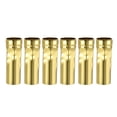 thumbnail image 1 of Unique Bargains Candle Shape Covers Sleeves Iron Candelabra Base Gold 6 Count, 1 of 6