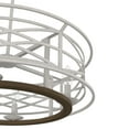 thumbnail image 4 of Hunter - Langwood 4-light Distressed White, Large Chandelier, Dimmable, Rustic Style, Drum Shaped, for Bedrooms, Dining, Living Rooms - 19332, 4 of 8