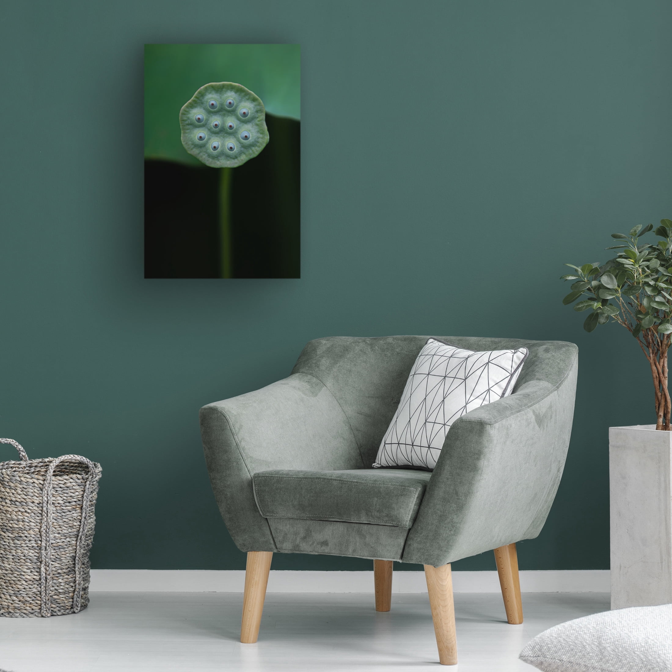 Canvas Wall Art - Yanny Liu 'A Lotus' Wall Art for Living Room, Bedroom, or Office Décor by Trademark Fine Art - 30 x 47 Inches