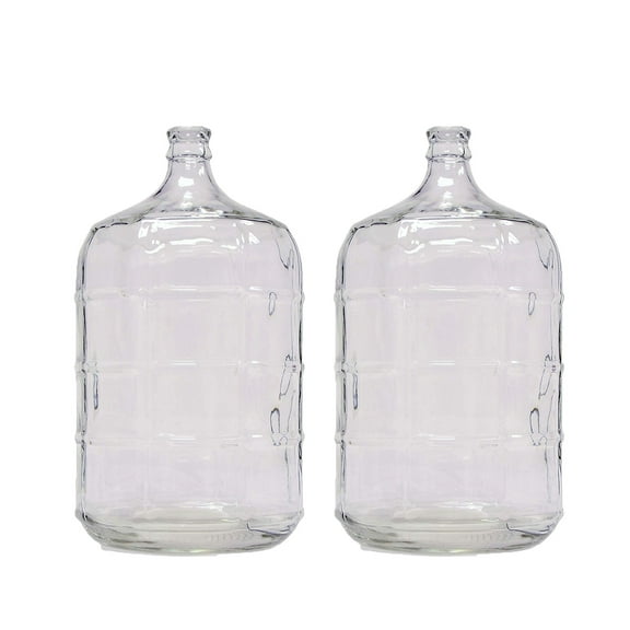 Home Brew Ohio 5 Gallon Glass Carboy Set of 2