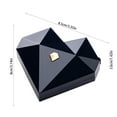 thumbnail image 3 of RyanK Valentine'S Day Gifts Valentine Day Gift Heart Shaped Diamond Jewelry Box Automatic Open Proposal Surprise Ring Box Jewelry Packaging Storage Box Without Jewelry, 3 of 7