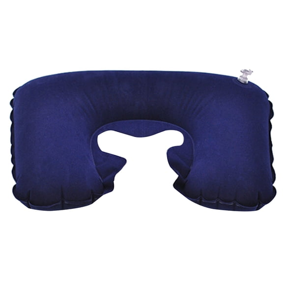 HONMEET U-Shaped Inflatable Travel Neck Pillow, and , Soft -Velvet, Assorted Colors, 4-Pack